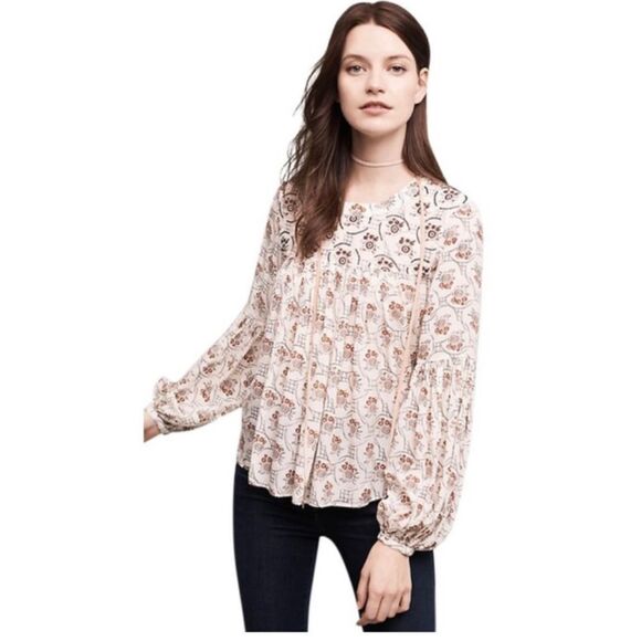 Anthropologie floreat sala beaded blouse - Picture 2 of 6